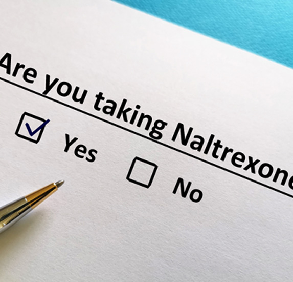 A form titled ‘Are you Taking Naltrexone?’